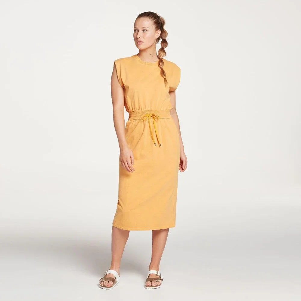 NWT CALIA Women's Extended Shoulder Midi Dress - Picture 1 of 4